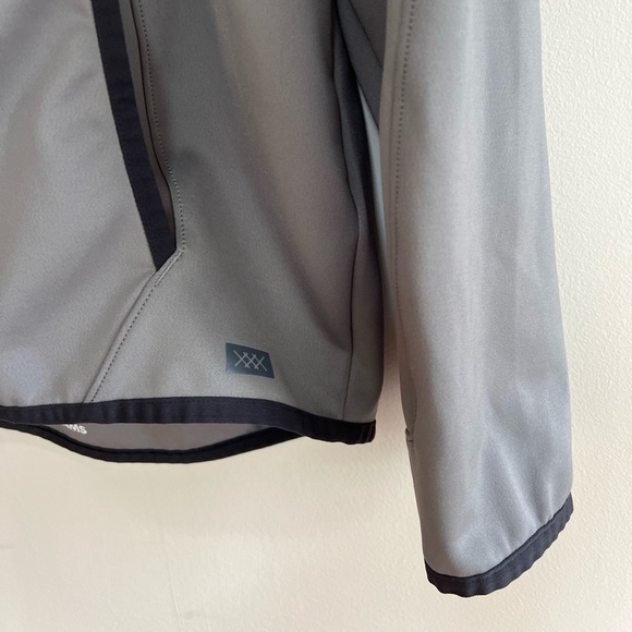 Rhone Warm Up Tech Full Zip Hoodie in Smoked Pearl Gray, size XL - Picture 7 of 13